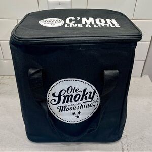 Ole Smoky Tennessee Moonshine Soft Cooler Insulated Bag BLK C’MON LIVE A LITTLE